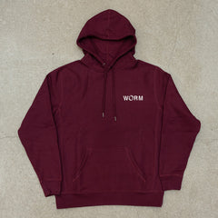WORM Logo Hoodie Maroon
