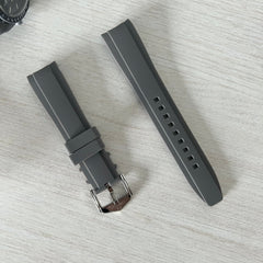 Silicone Strap for Swatch x Omega Moonswatch - Grey