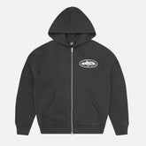 Corteiz Island Puff Print Zip Hoodie Black