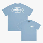 Corteiz OG Island Logo Tee Baby Blue