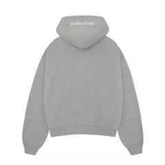 Broken Planet Market Heather Grey Zip Up Hoodie
