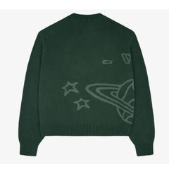 Broken Planet Knit Sweater Forest Green