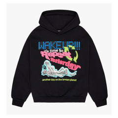 Broken Planet ‘Wake Up (Time to Repeat Yesterday)’ Hoodie Black