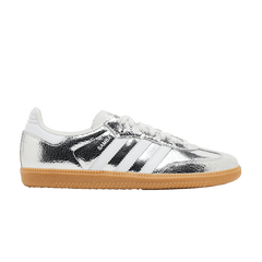 Samba OG Silver Metallic Cracked Leather (Women's)