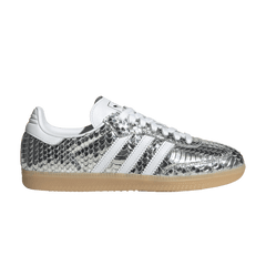 Samba Patent Snakeskin Silver Metallic (Women's)