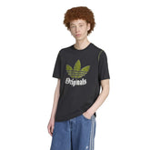 adidas Distressed Graphic Tee - Black
