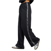 Champion Womens Lux Taping Wide Leg Pants - Black
