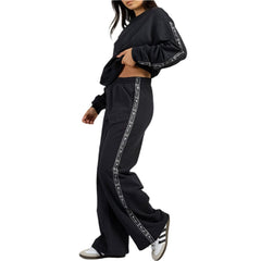 Champion Womens Lux Taping Crew - Black