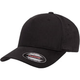 Flexfit Hexa 5 Panel Stretch Fit Cap - Black