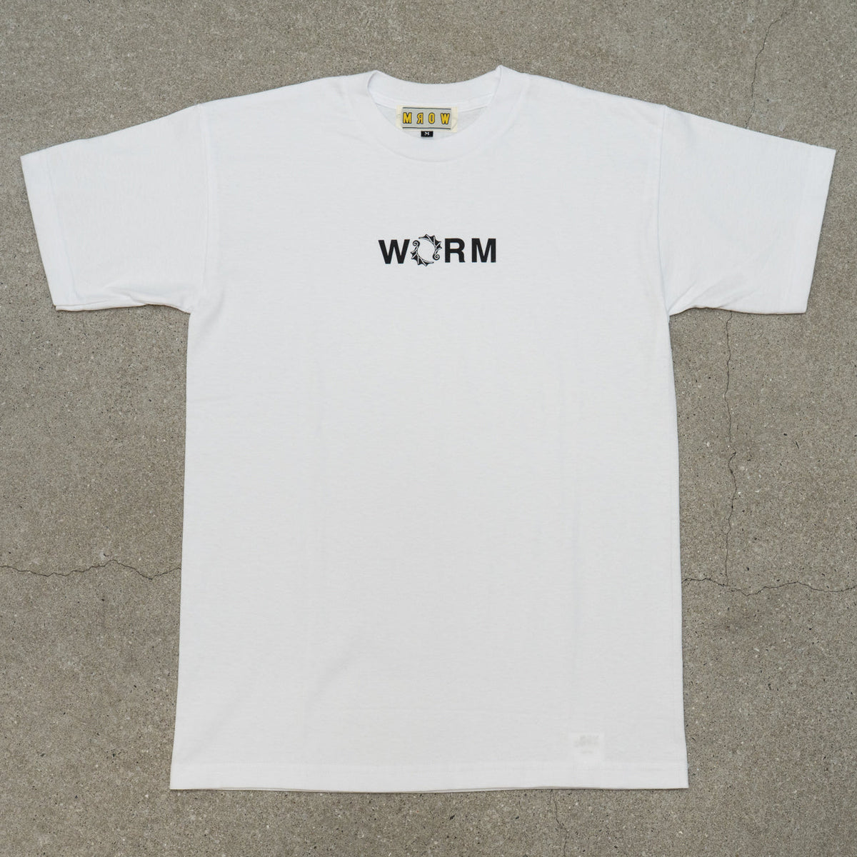 WORM T-shirt Small Logo White