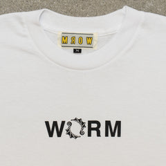 WORM T-shirt Small Logo White