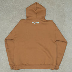 WORM LOGO HOODIE 2025 (BROWN)