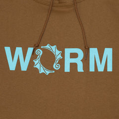 WORM LOGO HOODIE 2025 (BROWN)