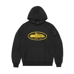 Corteiz Alcatraz Hoodie Black Yellow