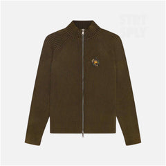 Broken Planet Ribbed Zip-Up Jacket Washed Brown