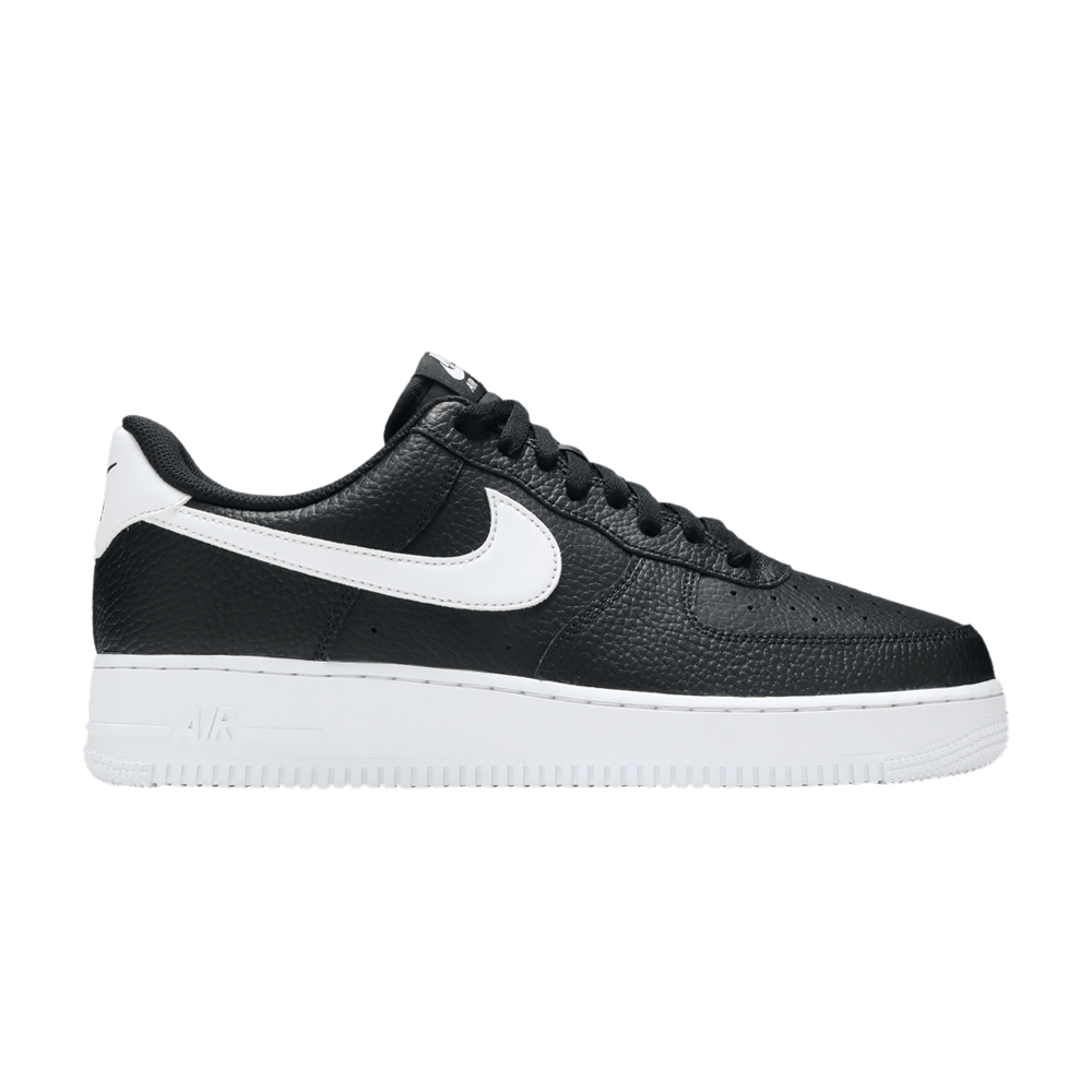 Air Force 1 Low '07 Black White Pebbled Leather