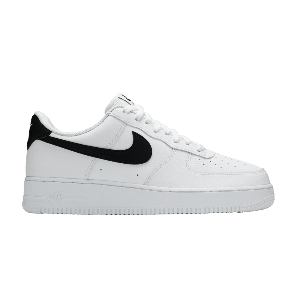 Air Force 1 Low '07 White Black Pebbled Leather