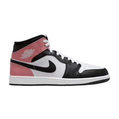 Air Jordan 1 Mid White Rust Pink Black