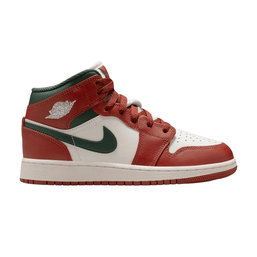 Air Jordan Jordan 1 Mid Redstone Midnight Green (GS)