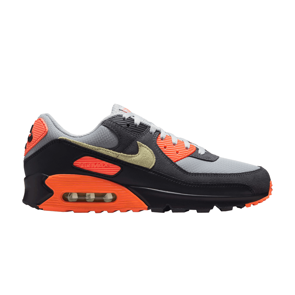 Air Max 90 Light Smoke Grey Hyper Crimson Limelight