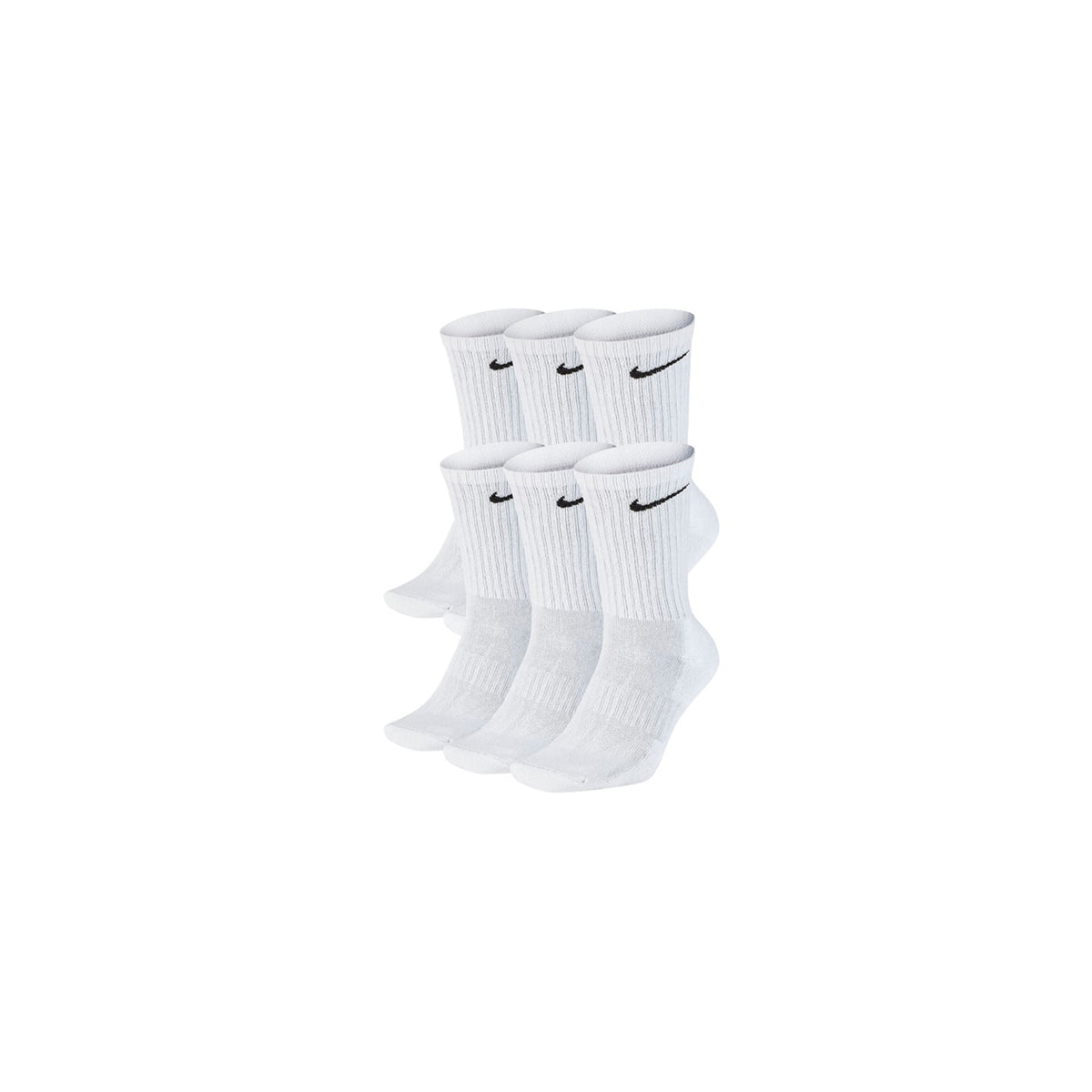 Every Day Cotton Cushioned X 6 White