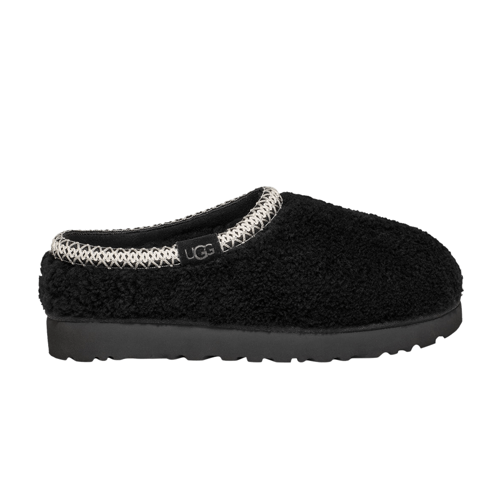 Tasman Maxi Curly Slipper Black (Women's)