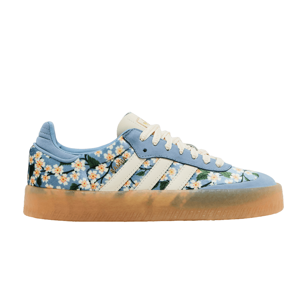 Sambae Liberty London Floral Embroidery Blue Cream White (Women's)
