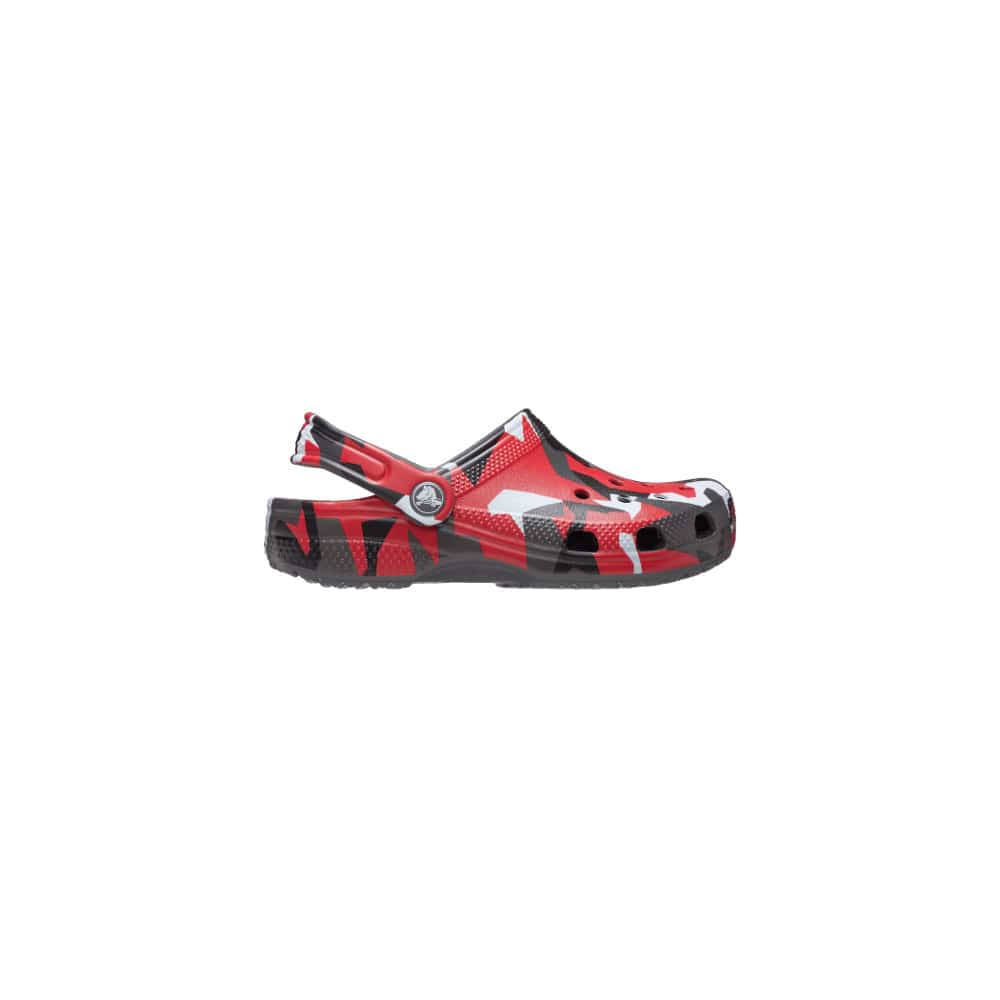 Crocs Kids Classic Geo Camo Clog - Slate Grey / Multi