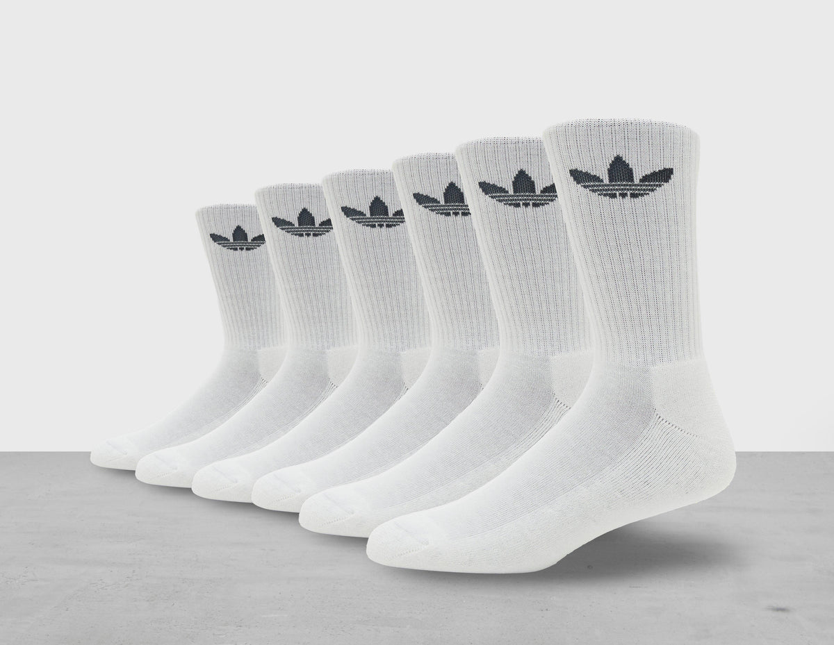 6-Pack Trefoil Cushion Crew Socks