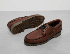 Authentic 3-Eye Lug Handsewn Boat Shoe